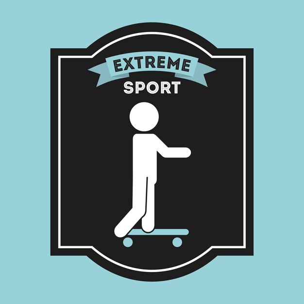 extreme sport design, vector illustration eps10 graphic 