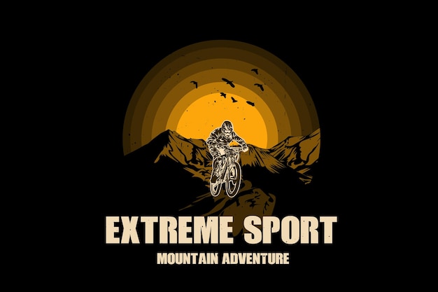 Extreme sport silhouette design