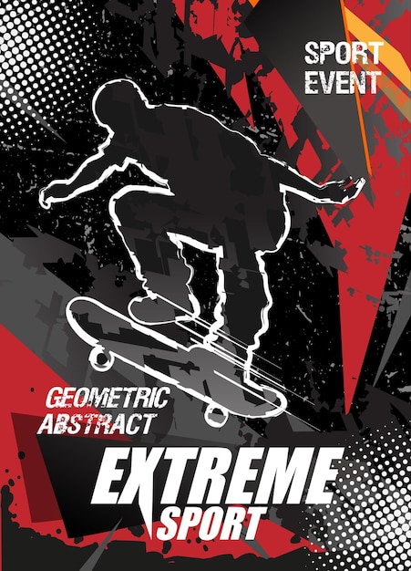 Extreme sports series poster design