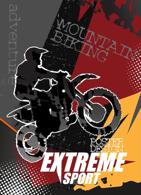 Extreme sports series poster design