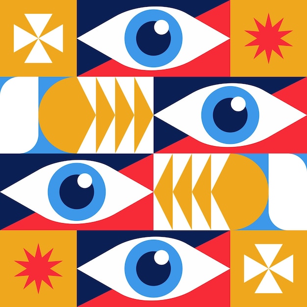 Vector eye abstrak background