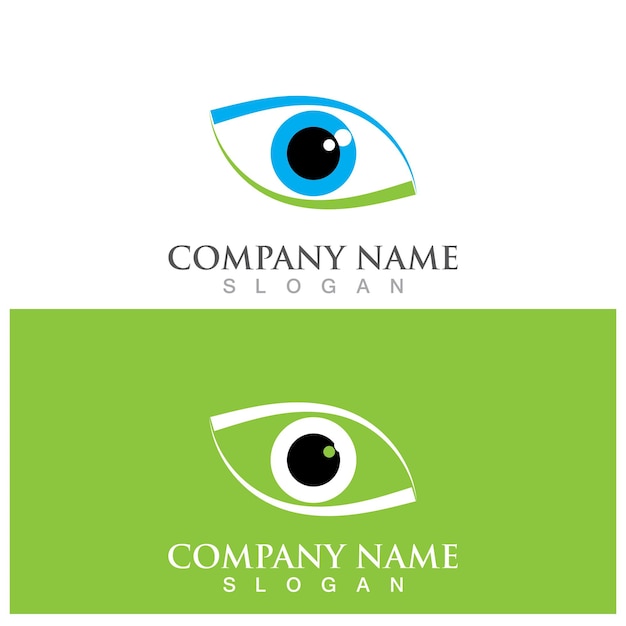 Eye care icon vector illustration template design