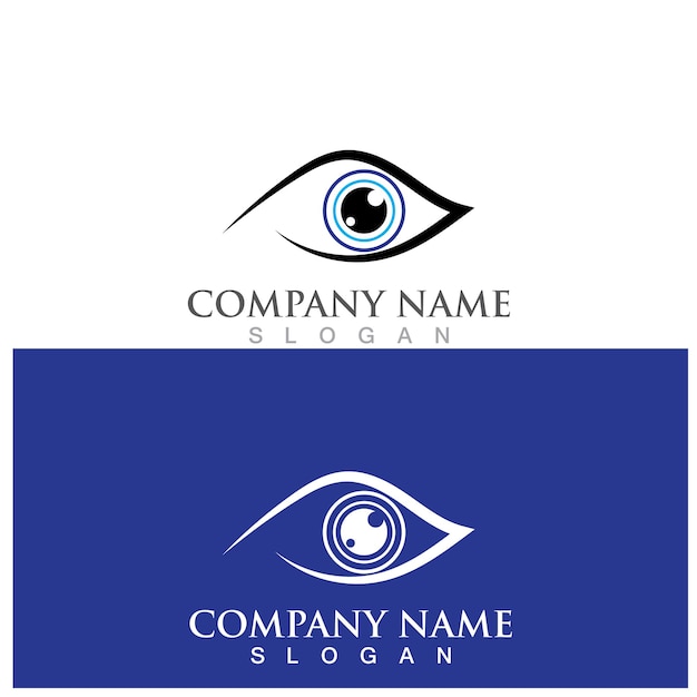 Eye care icon vector illustration template design