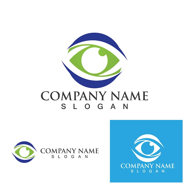 Eye care logo and symbols template vector icons app