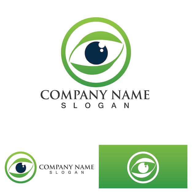 Vector eye care logo vector design