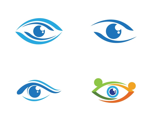 Eye Care vector logo design