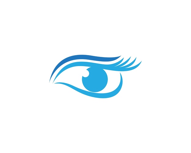 Дизайн векторного логотипа для ухода за глазами
