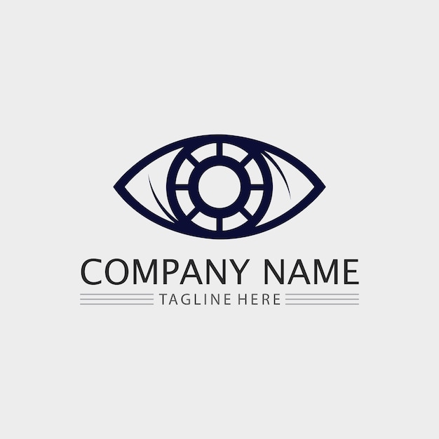 Eye care vector logo design