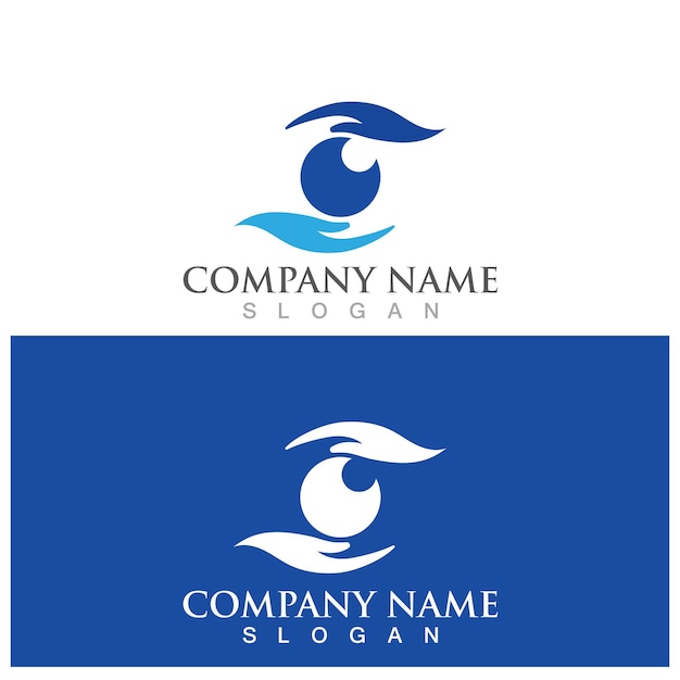 Eye Care vector logo design