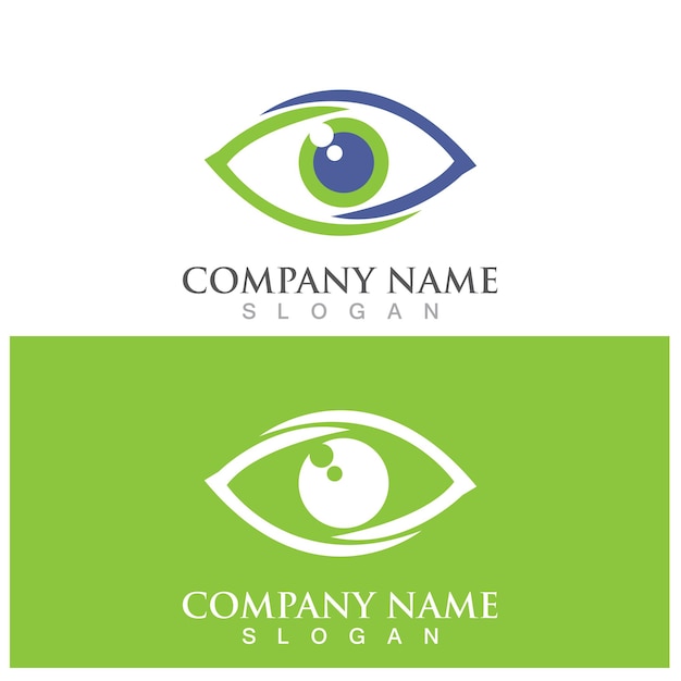 Eye Care vector logo design