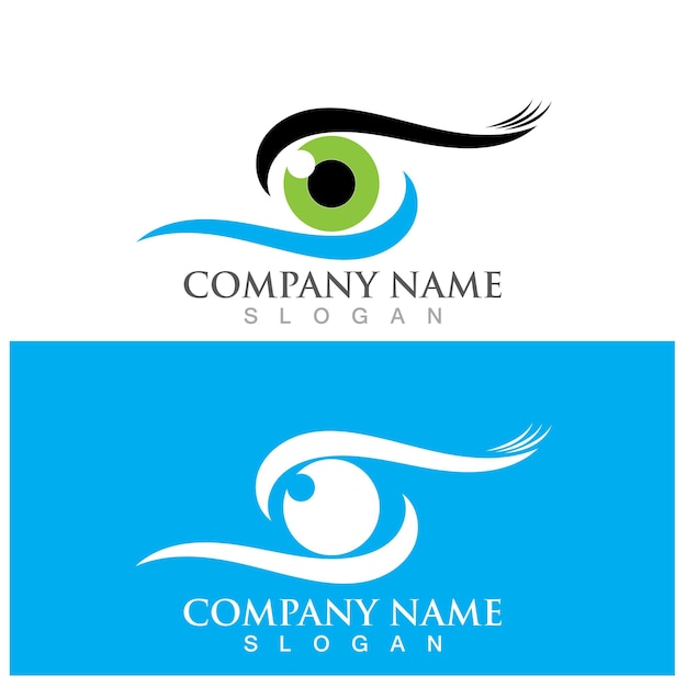 Vector eye care vector logo design