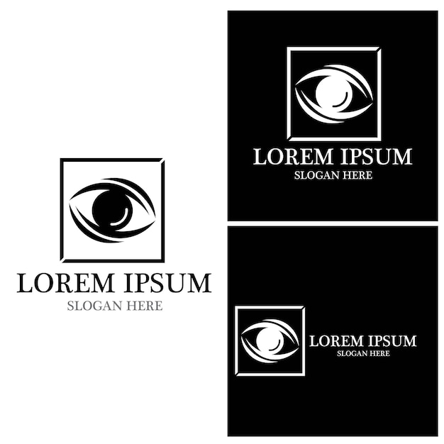 Eye Care vector logo design