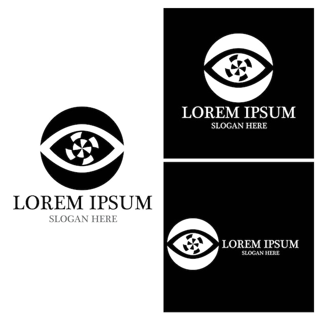 Eye Care vector logo design