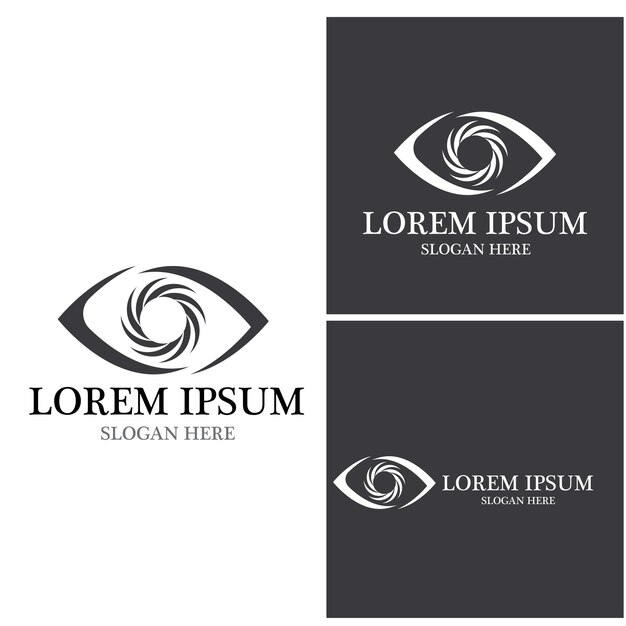 Eye Care vector logo design