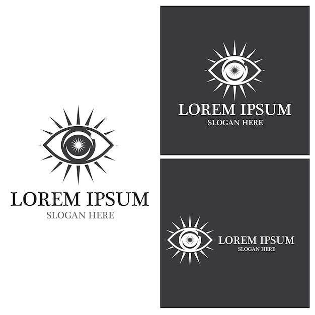 Eye care vector logo design