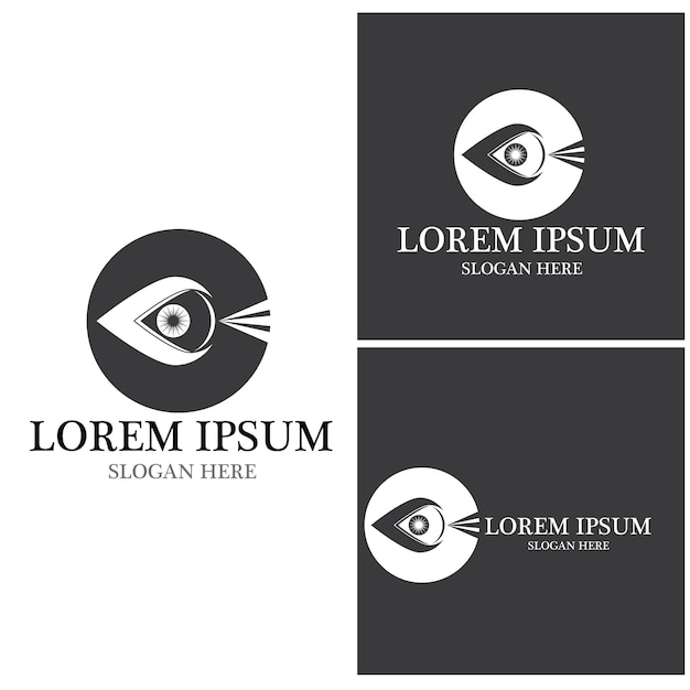 Eye Care vector logo design