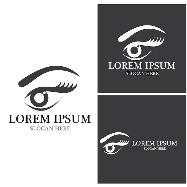 Eye Care vector logo design