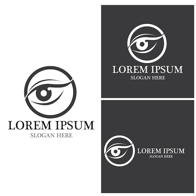 Eye Care vector logo design