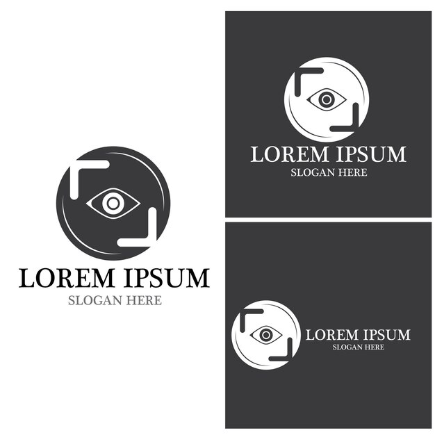 Eye Care vector logo design