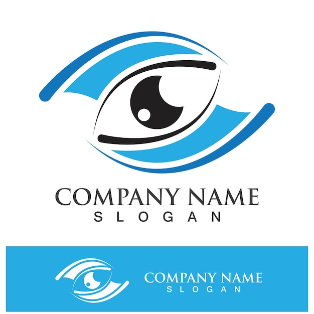 Eye care vector logo design