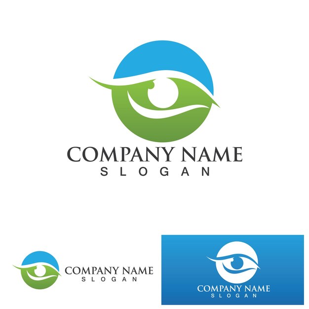 Eye Care vector logo design