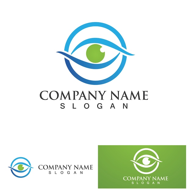 Eye Care vector logo design