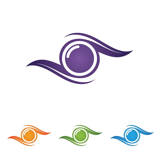 Eye care vector logo design