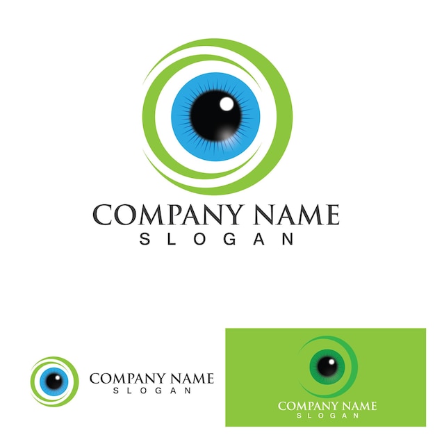 Eye Care vector logo design