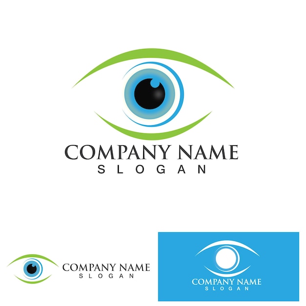 Vector eye care vector logo design