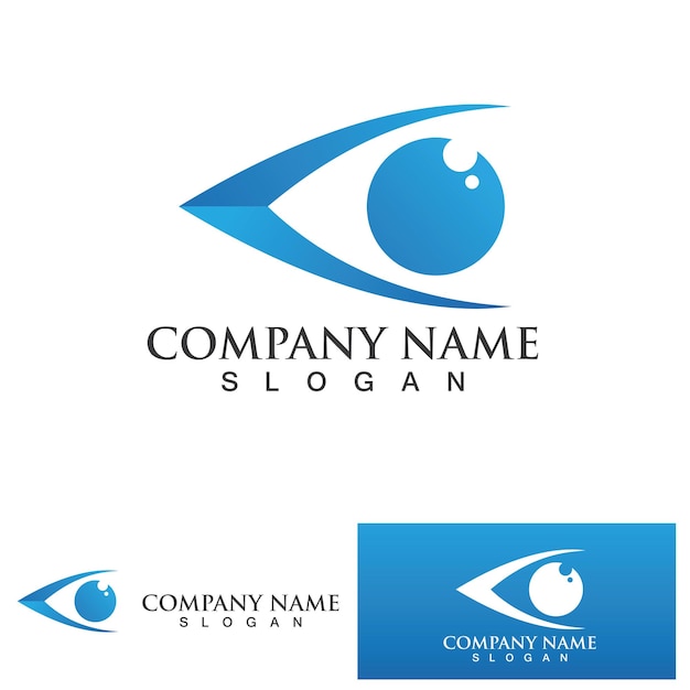 Eye Care vector logo design