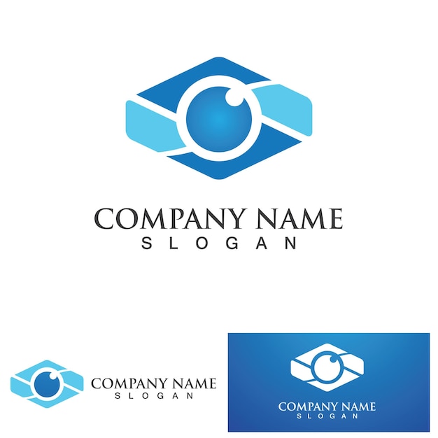 Eye Care vector logo design