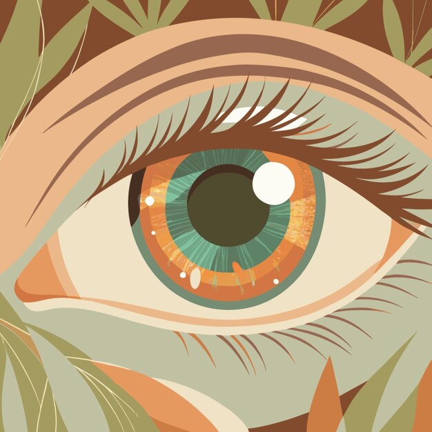 Vector eye cartoon vector