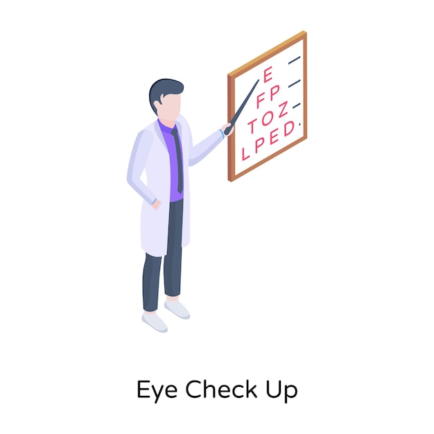 Vector eye checkup