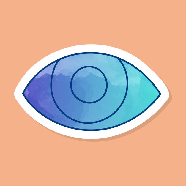 눈 색상 스티커