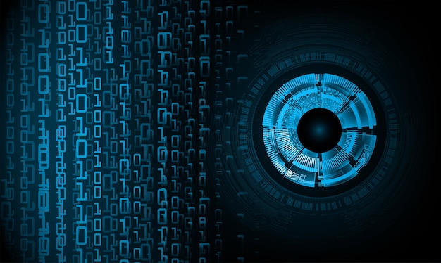 Вектор Глаз кибер схема будущего технологии концепция фон
