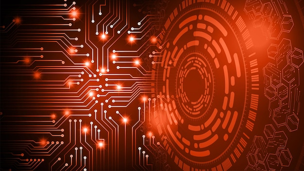 Occhio cyber circuito tecnologia futuro concetto di fondo