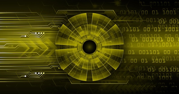 eye cyber circuit future technology concept background