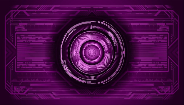 eye cyber circuit future technology concept background