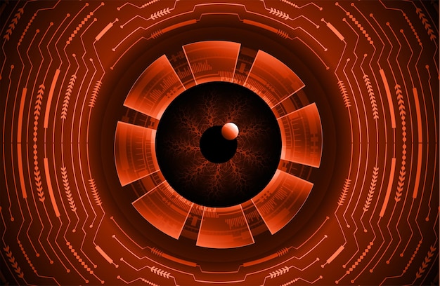 eye cyber circuit future technology concept background