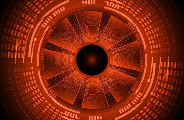 eye cyber circuit future technology concept background