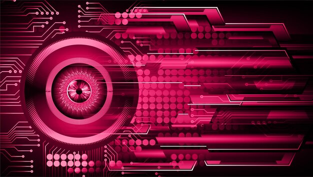 Vector eye cyber circuit future technology concept background