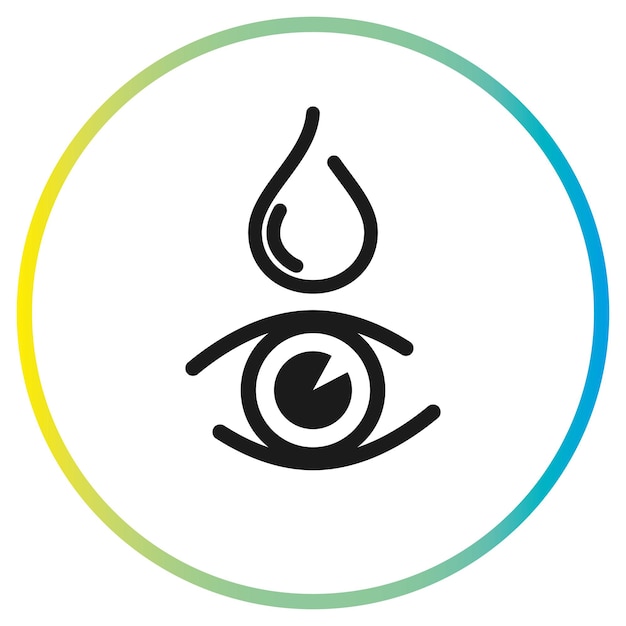 eye drop icon vector