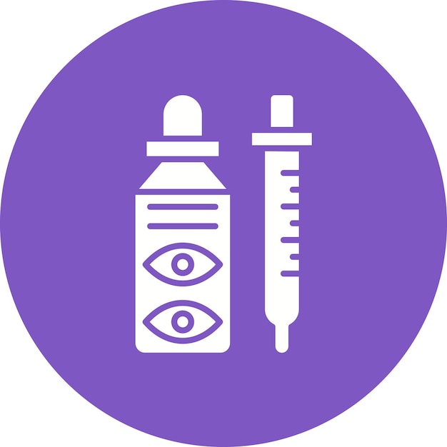 Eye dropper icon vector afbeelding Kan worden gebruikt voor Apotheek