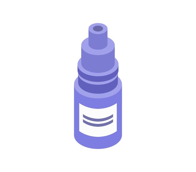 Eye drops isometric