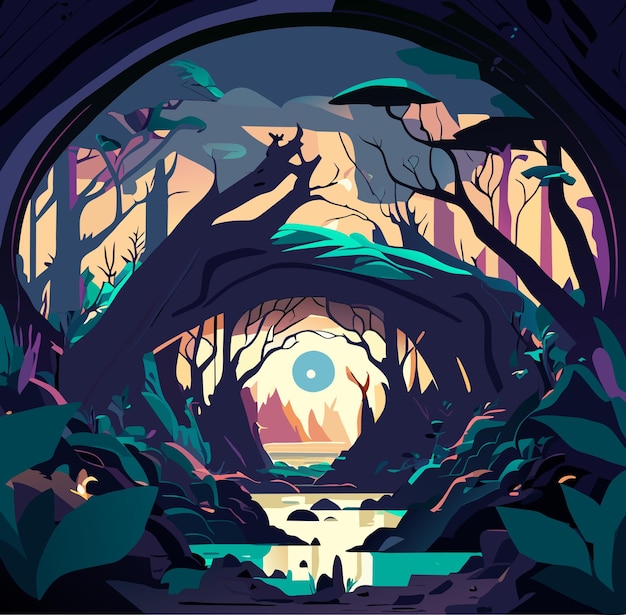 Eye of Enchantment A Mysterious Portal in the Deep Enchanted Fores