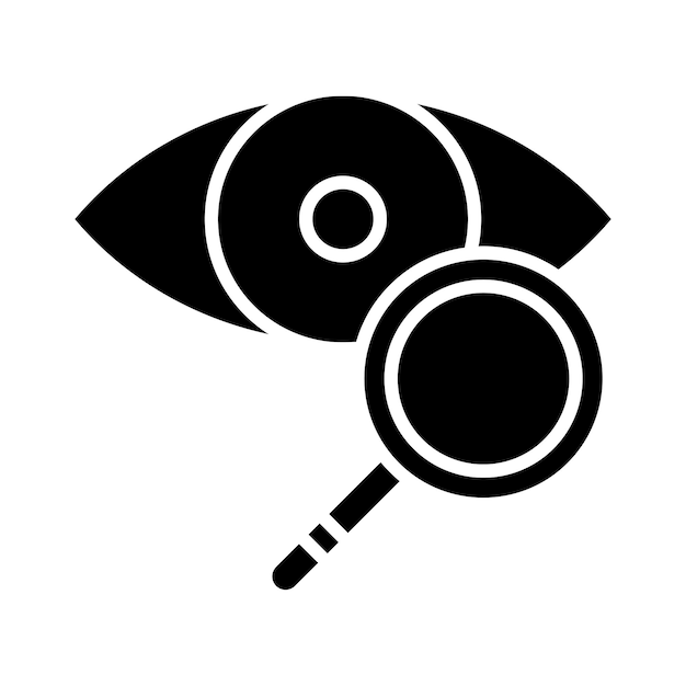 Eye examination vector illustration style