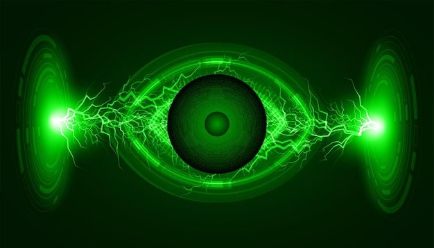 Vector eye future technology concept background