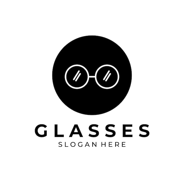 Vector eye glasses logo vector illustration design