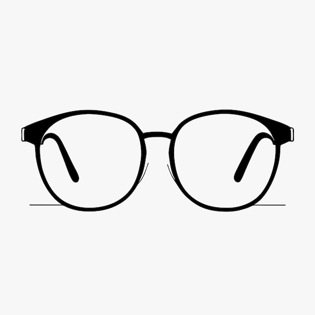 eye glasses vector illustration line art