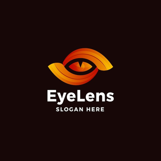 Eye Gradient Logo Vector Icon Illustration